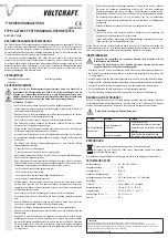 Preview for 1 page of VOLTCRAFT FTPS12-27W2.5 Operating Instructions