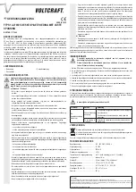 Preview for 4 page of VOLTCRAFT FTPS12-27W2.5 Operating Instructions