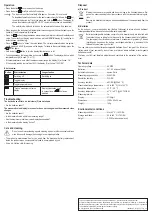 Preview for 4 page of VOLTCRAFT HY-10 TH Operating Instructions Manual