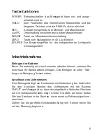 Preview for 9 page of VOLTCRAFT Luxmeter LX-1108 Operating Instructions Manual