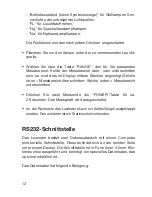 Preview for 12 page of VOLTCRAFT Luxmeter LX-1108 Operating Instructions Manual