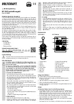 VOLTCRAFT MF-100 Operating Instructions Manual preview