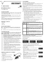 Preview for 5 page of VOLTCRAFT PM-40 Operating Instructions Manual