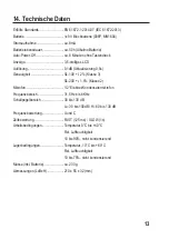 Preview for 13 page of VOLTCRAFT SL-100 Operating Instructions Manual