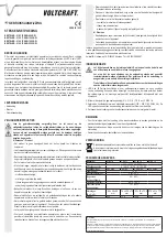 Preview for 4 page of VOLTCRAFT SNG-600-OW Operating Instructions