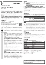 Preview for 2 page of VOLTCRAFT VC-11320920 Operating Instructions