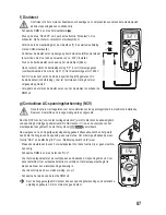 Preview for 87 page of VOLTCRAFT VC165 Operating Instructions Manual