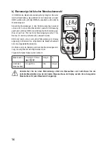 Preview for 14 page of VOLTCRAFT VC276 TRMS Operating Instructions Manual