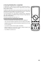 Preview for 65 page of VOLTCRAFT VC276 TRMS Operating Instructions Manual