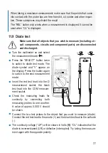 Preview for 77 page of VOLTCRAFT VC871 Operating Instructions Manual