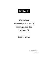 Preview for 1 page of Voltech PM3000ACE User Manual