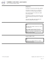 Preview for 3 page of Volvo 31330112 Installation Instructions Manual