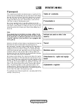 Preview for 3 page of Volvo L20B Owner'S Manual