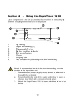 Preview for 12 page of Vonaq RapidTrace 1200 User Manual