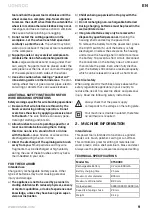 Preview for 9 page of VONROC CT502DCl Original Instructions Manual