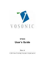 Vosonic VP8390 User Manual preview