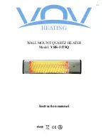 VOV Heating VHS-3175Q Instruction Manual preview