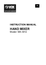 Preview for 2 page of VOX electronics 8606019600365 Operating Instructions Manual