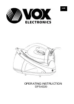 Preview for 2 page of VOX electronics DPS-6220 Operating Instructions Manual