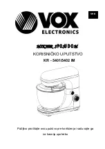 Preview for 30 page of VOX electronics KR - 5401 IM Operating Instructions Manual