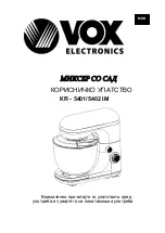 Preview for 82 page of VOX electronics KR - 5401 IM Operating Instructions Manual