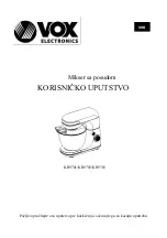 Preview for 26 page of VOX electronics KR9701 Operating Instructions Manual