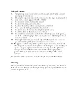 Preview for 3 page of VOX electronics Monsoon 2405 Operating Instructions Manual