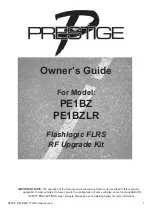 Preview for 1 page of Voxx Electronics Prestige PE1BZ Owner'S Manual