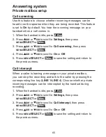 Preview for 74 page of VTech CM18045 User Manual