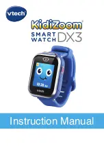 VTech KidiZoom Smartwatch DX3 Instruction Manual preview