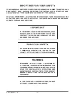 Preview for 2 page of Vulcan-Hart GHF90 Installation & Operation Manual