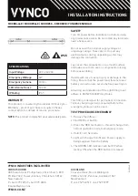 Vynco MOORE446E Installation Instructions preview