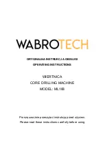 WABROTECH ML168 Operating Instructions Manual preview