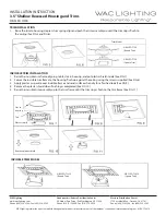 Preview for 2 page of WAC Lighting HR-3LED-H20A Installation Instructions