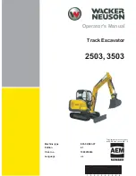 Wacker Neuson 2503 Operator'S Manual preview