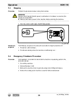 Preview for 38 page of Wacker Neuson HDR115 Operator'S Manual