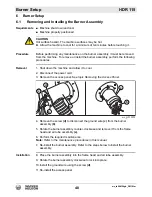 Preview for 40 page of Wacker Neuson HDR115 Operator'S Manual