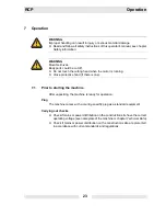 Preview for 23 page of Wacker Neuson RCP 12 Operator'S Manual