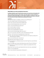 Preview for 1 page of Wadia 170iTransport Black - Wadia ® Dock Frequently Asked Questions Manual