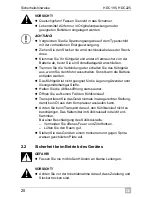 Preview for 20 page of Waeco CollMatic HDC225 Installation And Operating Manualon And Operating Manualing Manual