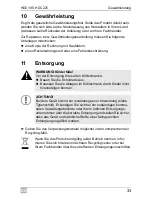 Preview for 33 page of Waeco CollMatic HDC225 Installation And Operating Manualon And Operating Manualing Manual