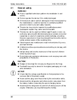 Preview for 40 page of Waeco CollMatic HDC225 Installation And Operating Manualon And Operating Manualing Manual