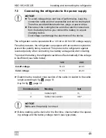 Preview for 45 page of Waeco CollMatic HDC225 Installation And Operating Manualon And Operating Manualing Manual