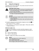 Preview for 47 page of Waeco CollMatic HDC225 Installation And Operating Manualon And Operating Manualing Manual