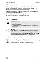 Preview for 53 page of Waeco CollMatic HDC225 Installation And Operating Manualon And Operating Manualing Manual