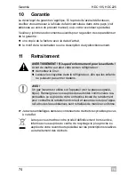 Preview for 74 page of Waeco CollMatic HDC225 Installation And Operating Manualon And Operating Manualing Manual