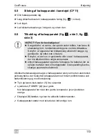 Preview for 113 page of Waeco CoolFreeze CF11 Operating Manual