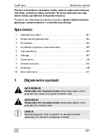 Preview for 201 page of Waeco CoolFreeze CF11 Operating Manual