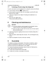 Preview for 42 page of Waeco CoolMatic HDC-270 Installation And Operating Manual