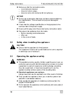 Preview for 18 page of Waeco PerfectCoffee MC052 Installation And Operating Manual